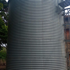 Silo Galvanizado com Fundo Plano